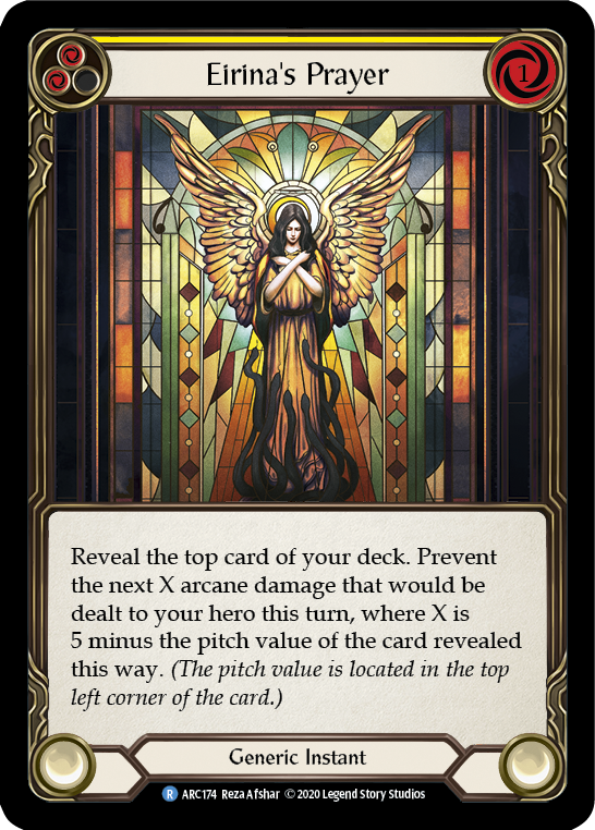 Oración de Eirina (Amarillo) [U-ARC174] (Arcane Rising Unlimited) Ilimitado Normal 