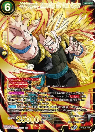 SS3 Gogeta, frustrando el Imperio Oscuro (estampado de oro) (P-308) [Mythic Booster] 