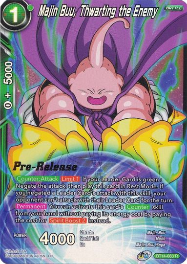 Majin Buu, frustrando al enemigo (BT14-083) [Promociones de presentación de Cross Spirits] 