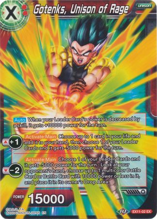 Gotenks, Unison of Rage (EX11-02) [Universo 7 Unison] 