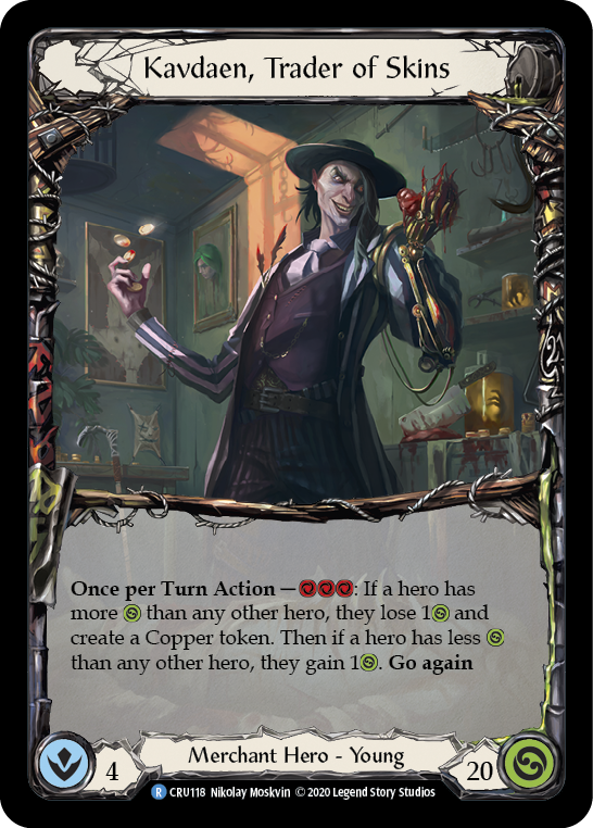Kavdaen, comerciante de pieles [CRU118] (Crucible of War) 1.ª edición Rainbow Foil 