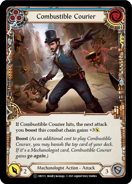 Mensajero combustible (azul) [U-CRU111] (Crucible of War Unlimited) Lámina arcoíris ilimitada 