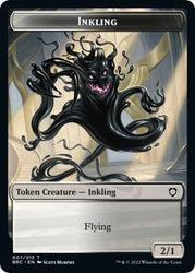 Forma de guerra de Mishra // Token de doble cara Inkling [Fichas de comandante de guerra de los hermanos] 