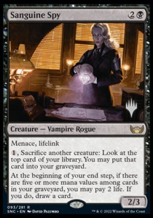 Sanguine Spy (Paquete promocional) [Calles de nuevas promociones de Capenna] 