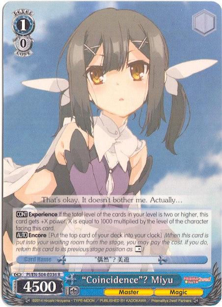 "Coincidence"? Miyu (PI/EN-S04-E036 R) [Fate/kaleid liner PRISMA ILLYA DX] - Blue Jay's Cauldron