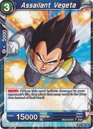 Vegeta agresor (BT1-037) [Batalla Galáctica] 