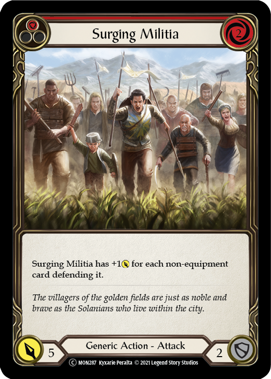 Milicia emergente (roja) [U-MON287-RF] (Monarch Unlimited) Lámina arcoíris ilimitada 