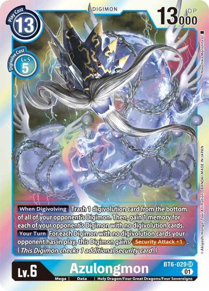 Azulongmon [BT6-029] [Doble Diamante] 