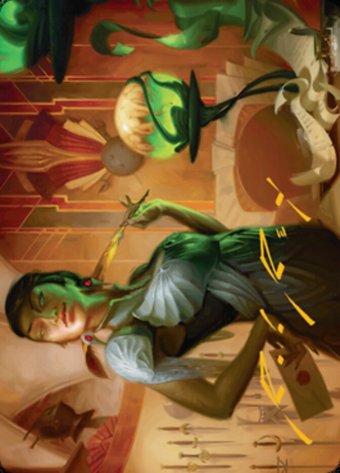 Mari, the Killing Quill Art Card (Firma estampada en oro) [Streets of New Capenna Art Series] 