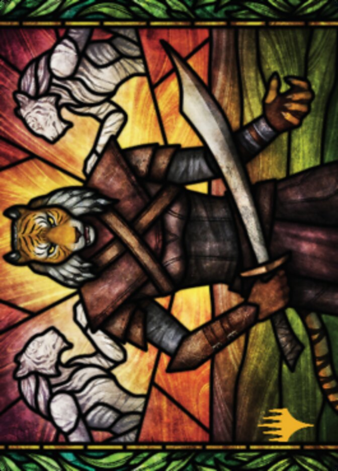 Tarjeta de arte Zar Ojanen, vástago de Efrava (firma estampada en oro) [Serie de arte Dominaria United] 