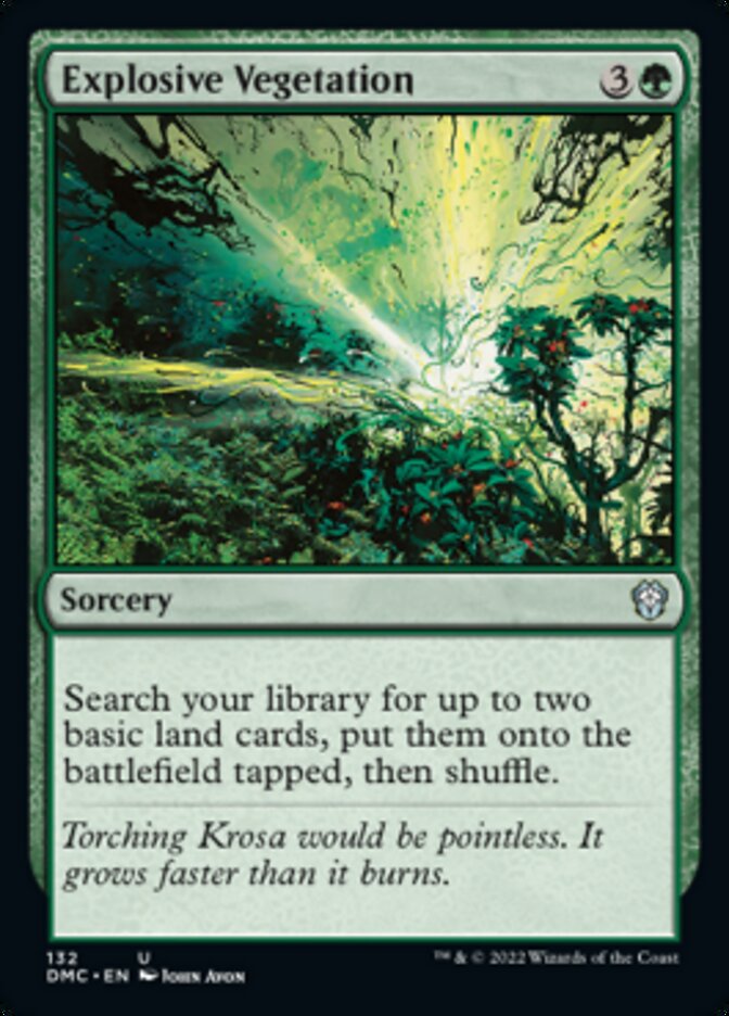 Vegetación explosiva [Dominaria United Commander] 