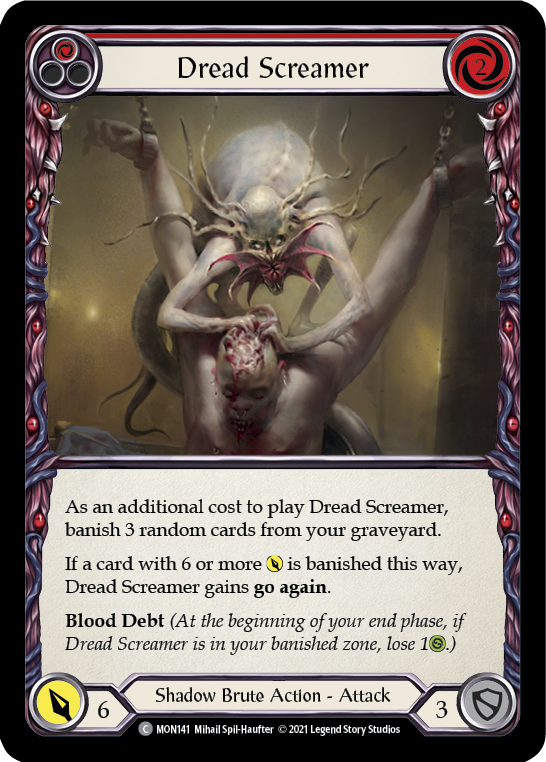 Dread Screamer (Rojo) [MON141] (Monarch) 1.a edición Normal 