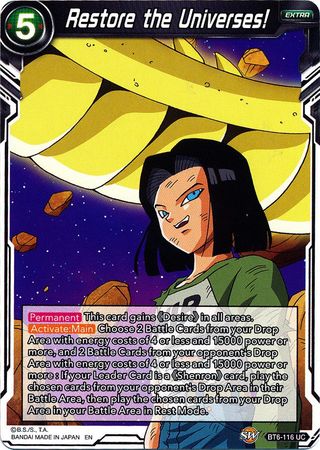 ¡Restaura los Universos! (BT6-116) [Reyes Destructores] 