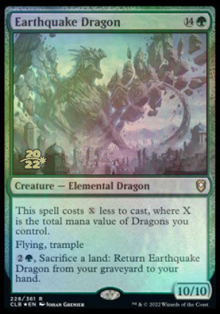 Dragón Terremoto [Promociones de presentación de Commander Legends: Battle for Baldur's Gate] 