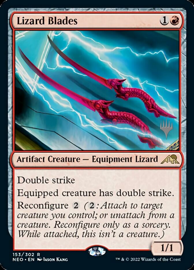 Lizard Blades (paquete promocional) [Kamigawa: Promociones de Neon Dynasty] 