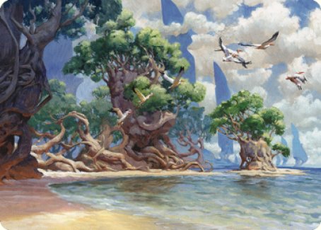 Tarjeta de arte de la costa de Yavimaya [Serie de arte Dominaria United] 