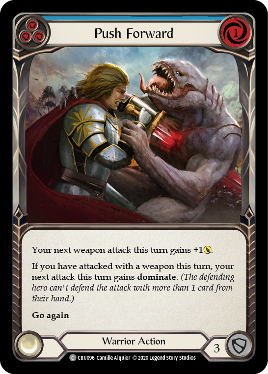 Push Forward (Azul) [CRU096] (Crucible of War) 1.ª edición Normal 