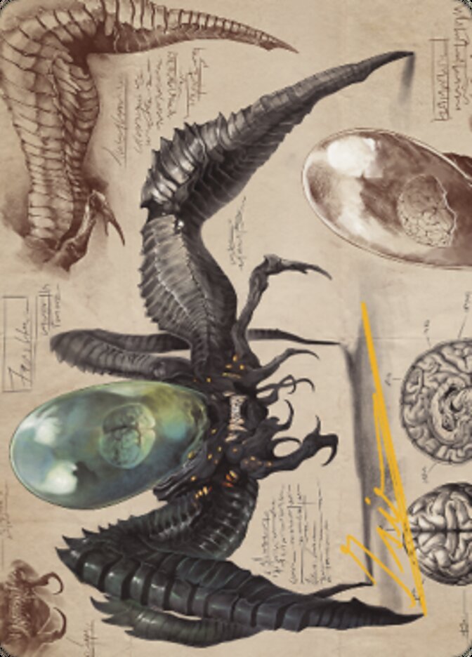 Tarjeta de arte Psychosis Crawler (firma estampada en oro) [Serie de arte de guerra de los hermanos] 