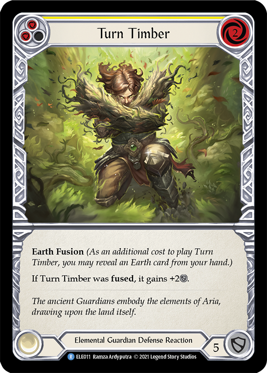 Turn Timber (Amarillo) [ELE011] (Tales of Aria) 1.ª edición Rainbow Foil 