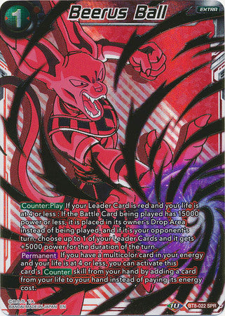 Beerus Ball (SPR) (BT8-022) [Maquinaciones maliciosas] 