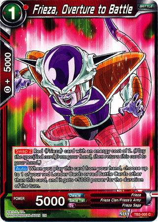 Frieza, Obertura de la batalla (TB3-005) [Choque de destinos] 