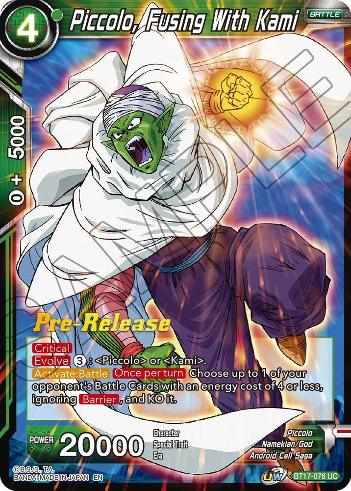 Piccolo, fusionándose con Kami (BT17-076) [Promociones de presentación de Ultimate Squad] 