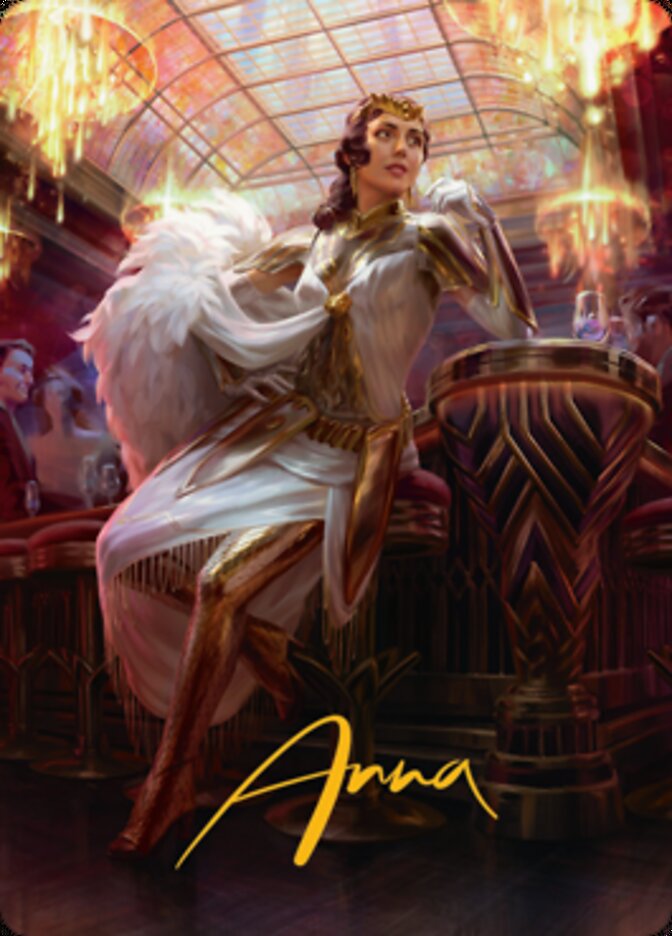 Tarjeta de arte Elspeth Resplendent 1 (firma estampada en oro) [Streets of New Capenna Art Series] 