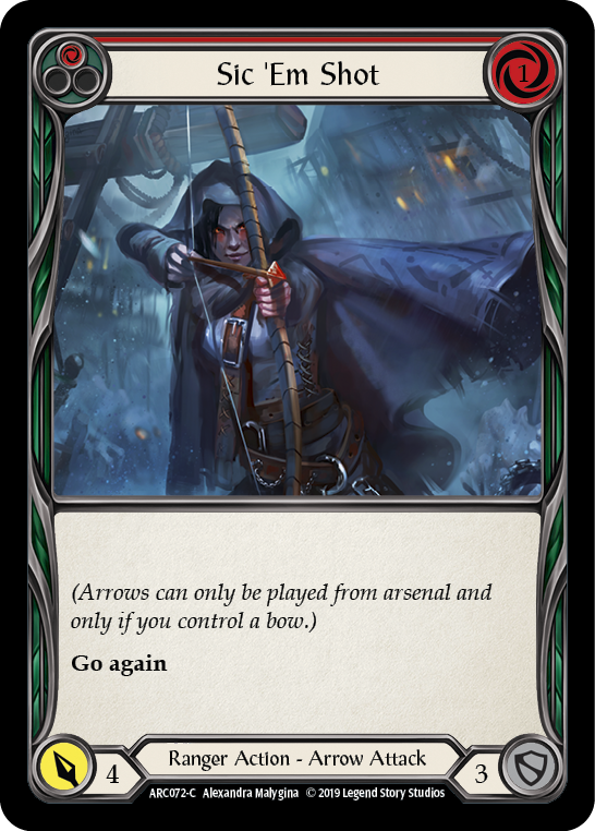 Sic 'Em Shot (Rojo) [ARC072-C] (Arcane Rising) 1.ª edición Normal 