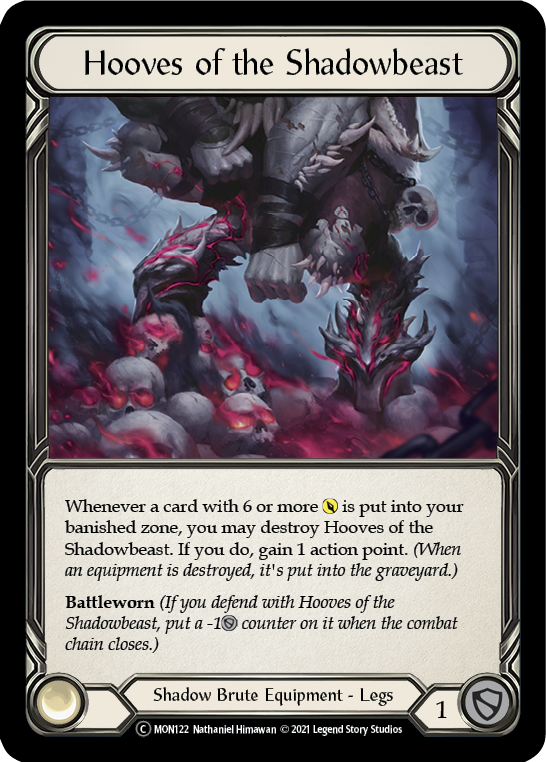 Hooves of the Shadowbeast [U-MON122-RF] (Monarch Unlimited) Lámina arcoíris ilimitada 