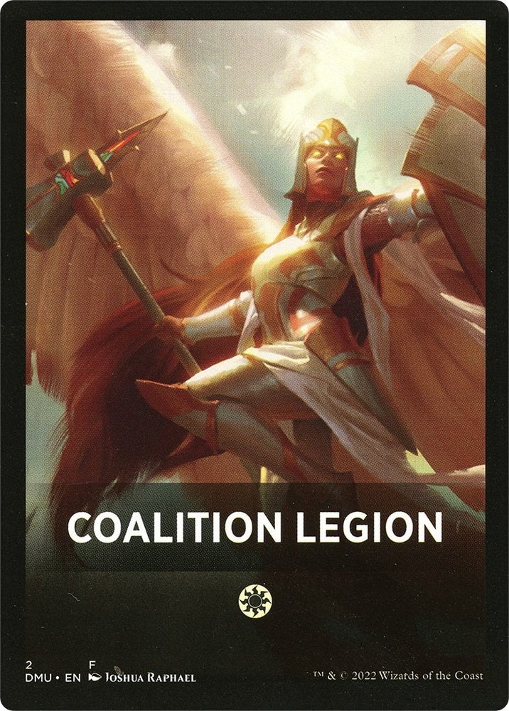 Tarjeta temática de la Legión de la Coalición [Fichas de Dominaria United] 