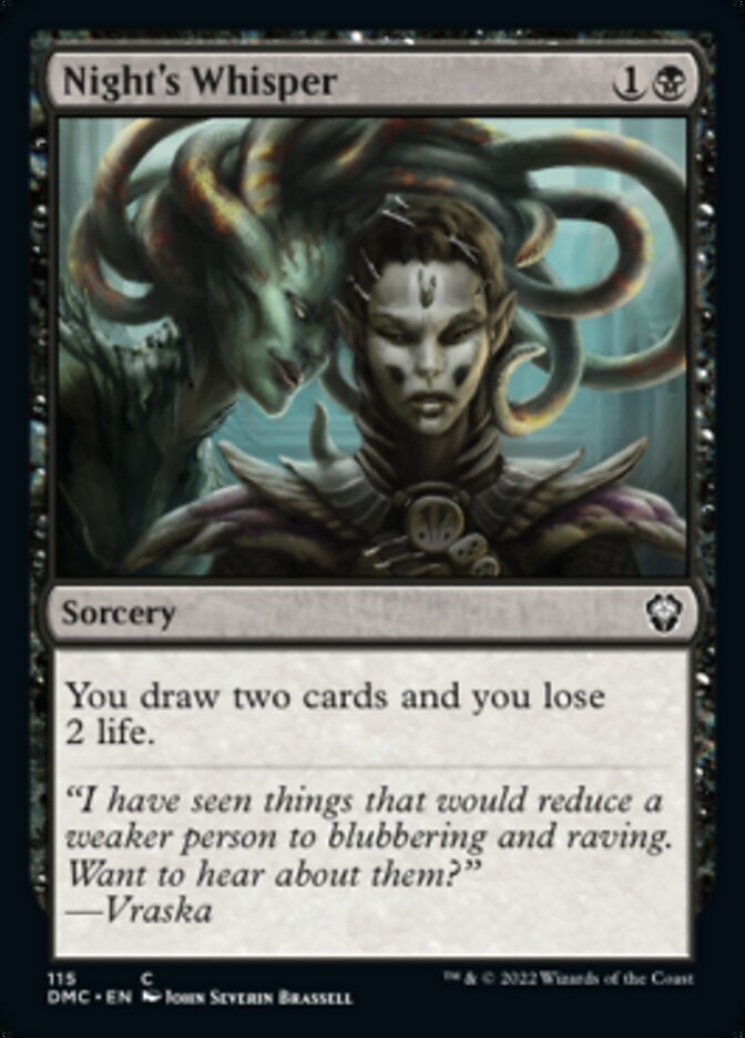Night's Whisper [Comandante Unido de Dominaria] 