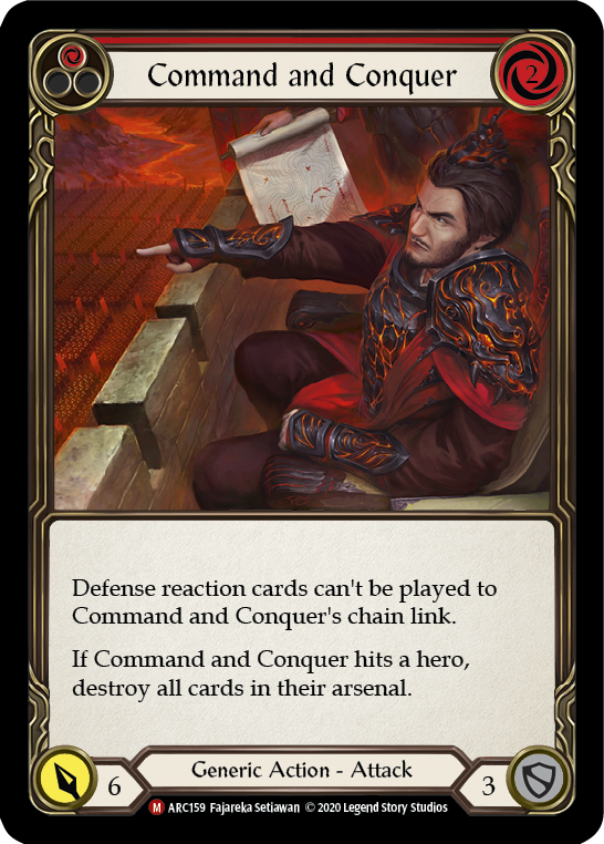 Command and Conquer [U-ARC159] (Arcane Rising Unlimited) Lámina arcoíris ilimitada 