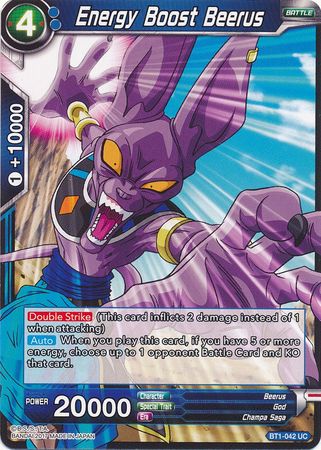 Energy Boost Beerus (BT1-042) [Batalla Galáctica] 