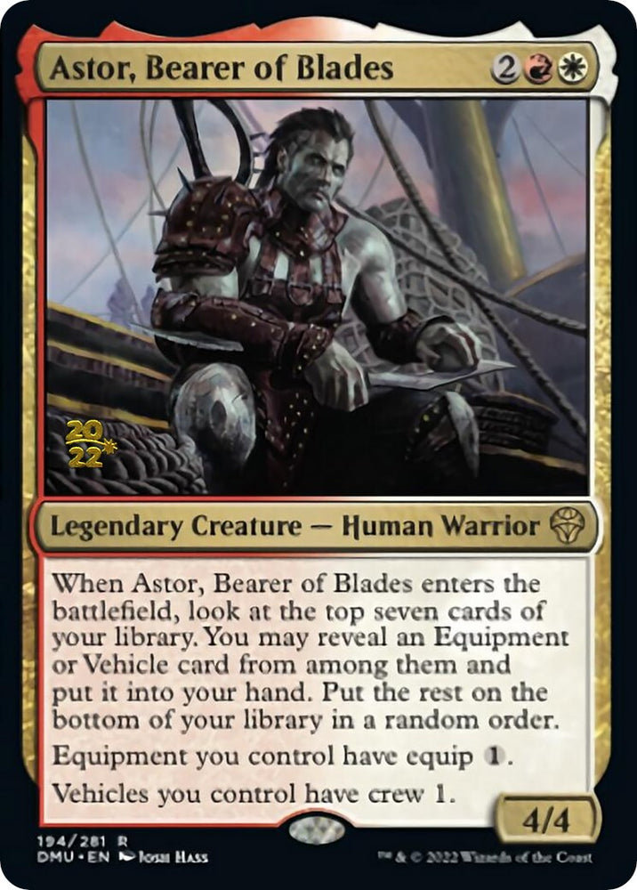 Astor, portador de espadas [Promociones de presentación de Dominaria United] 