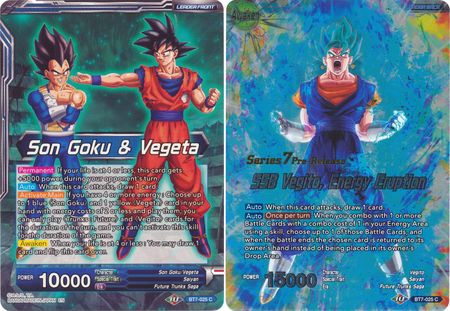 Son Goku y Vegeta // SSB Vegito, Erupción de energía (BT7-025_PR) [Promociones de presentación de Assault of the Saiyans] 