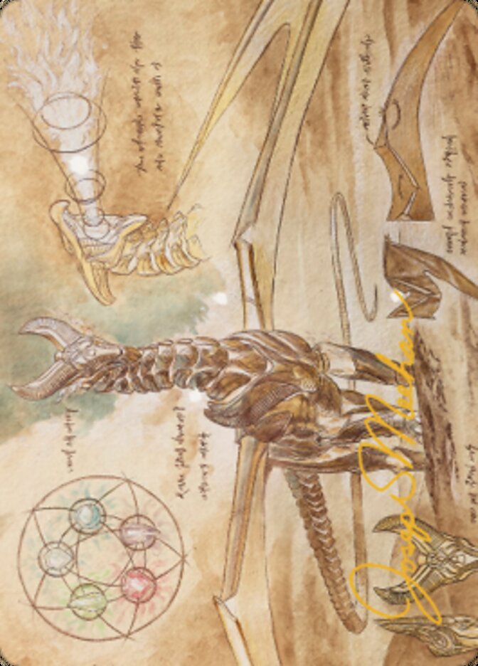 Ramos, tarjeta artística Dragon Engine (firma estampada en oro) [Serie de arte de guerra de los hermanos] 