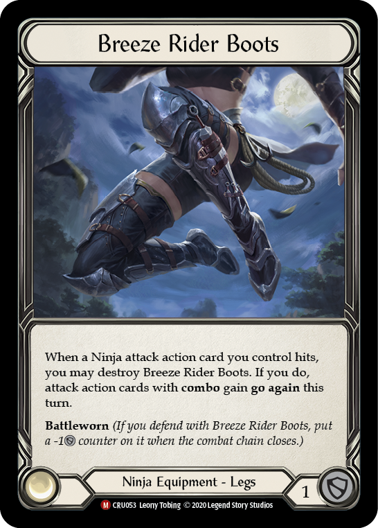 Botas Breeze Rider [CRU053] (Crucible of War) 1.ª edición Cold Foil 