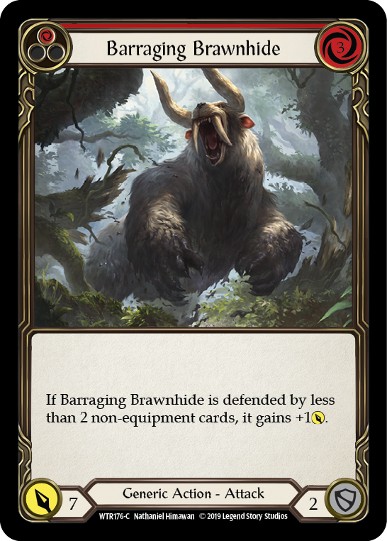Barraging Brawnhide (rojo) [WTR176-C] (Bienvenido a Rathe) Alpha Print Normal 