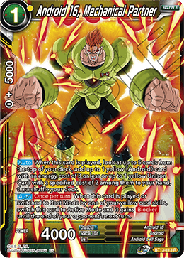 Androide 16, compañero mecánico (raro) (BT13-113) [Rivalidad suprema] 