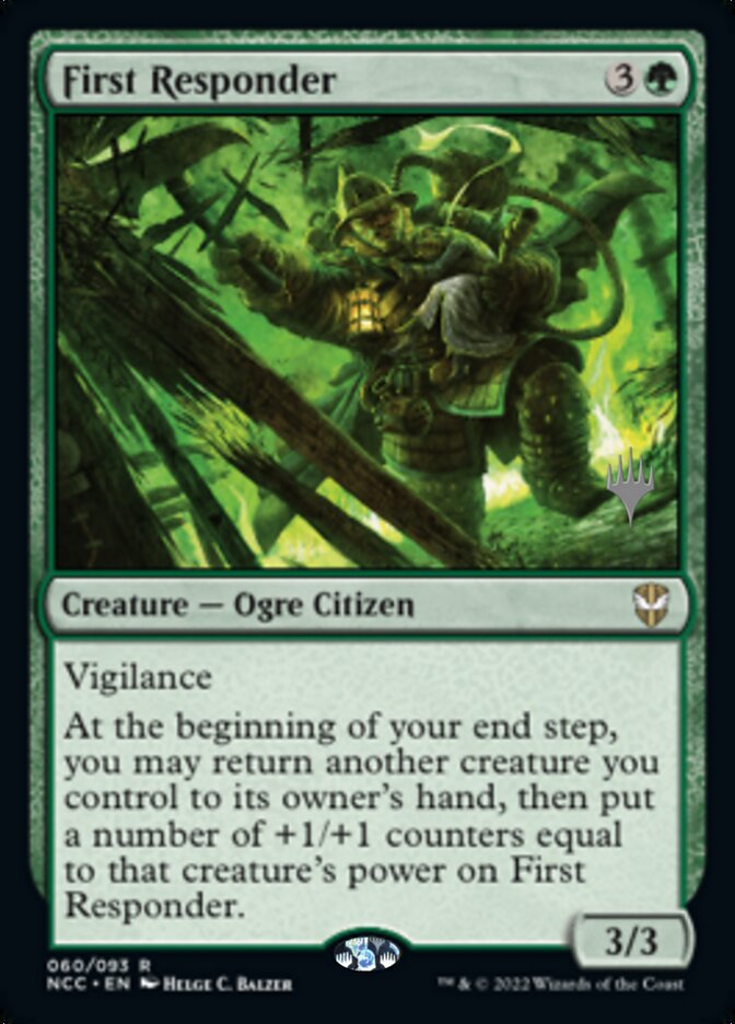 First Responder (paquete promocional) [Calles de las nuevas promociones de Capenna Commander] 
