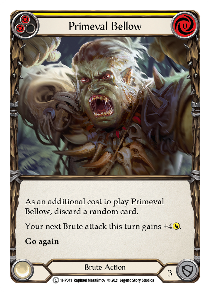 Primeval Bellow (Amarillo) [1HP041] (Paquete de historia 1) 