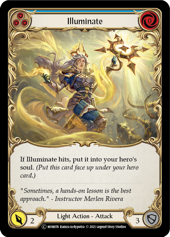 Iluminar (Azul) [U-MON074-RF] (Monarch Unlimited) Lámina de arcoíris ilimitada 