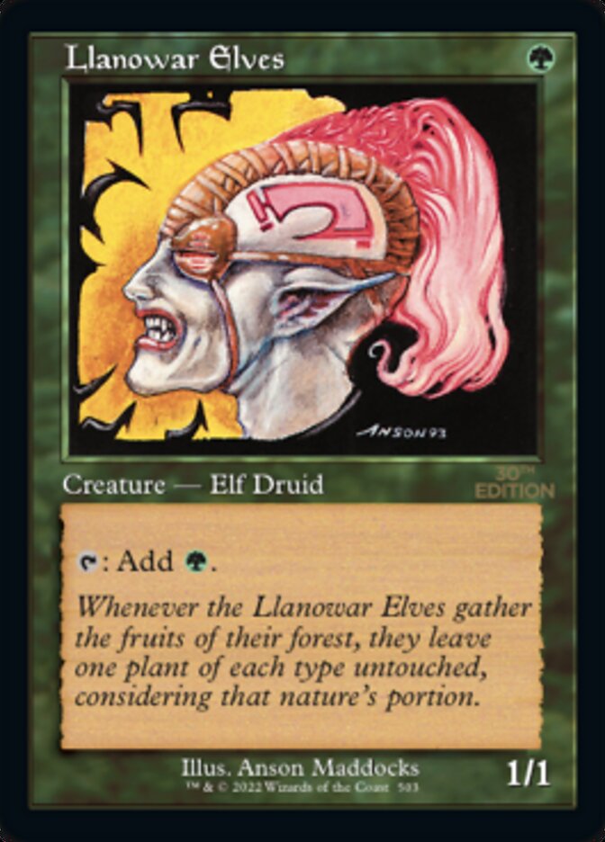Llanowar Elves (Retro) [Edición 30 aniversario] 