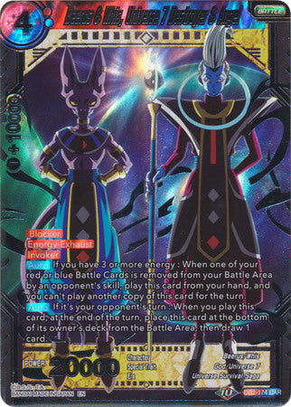 Beerus y Whis, Destructor y Ángel del Universo 7 (DB2-174) [Divine Multiverse] 