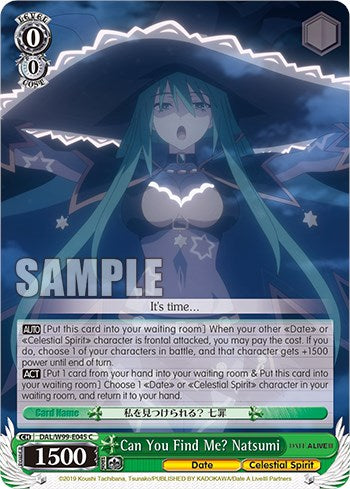 Can You Find Me? Natsumi [Date A Live Vol.2]