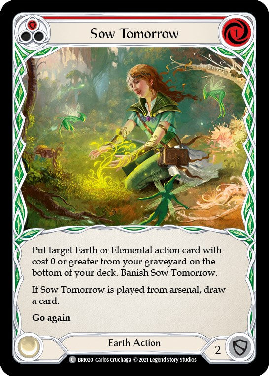Sembrar mañana (rojo) [BRI020] (Tales of Aria Briar Blitz Deck) 1.ª edición Normal 