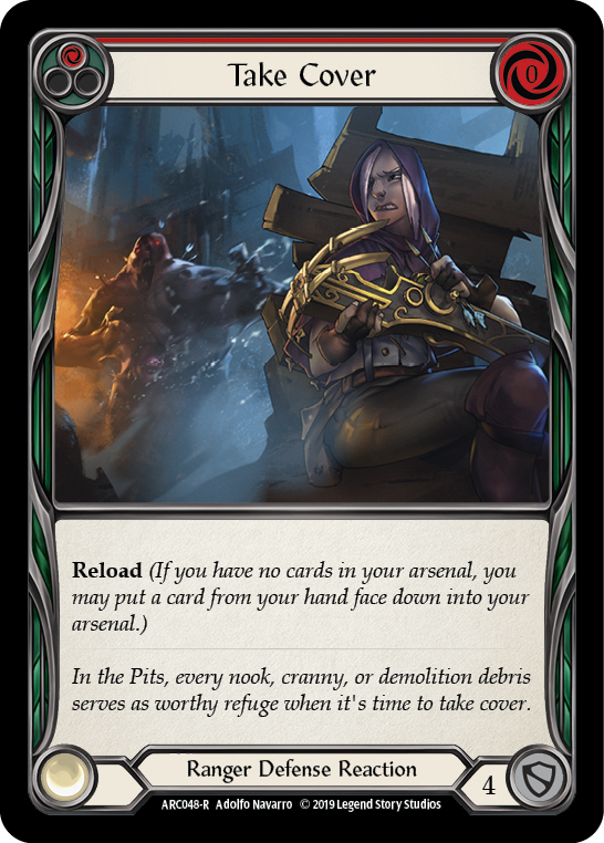 Cúbrete (rojo) [ARC048-R] (Arcane Rising) 1.ª edición Rainbow Foil 