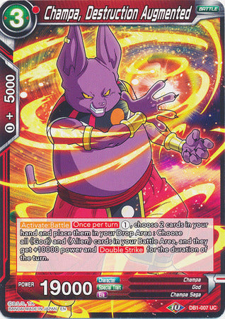 Champa, Destrucción Aumentada (DB1-007) [Dragon Brawl] 