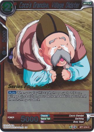 El abuelo de Coco, Village Oldster (BT7-016_PR) [Promociones de presentación de Assault of the Saiyans] 
