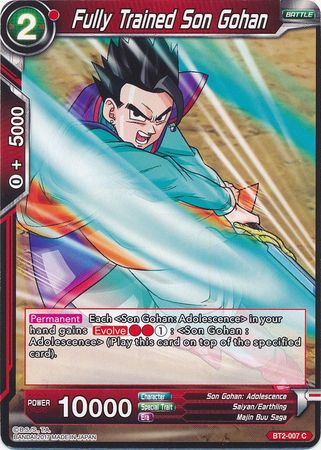 Son Gohan completamente entrenado (BT2-007) [Union Force] 